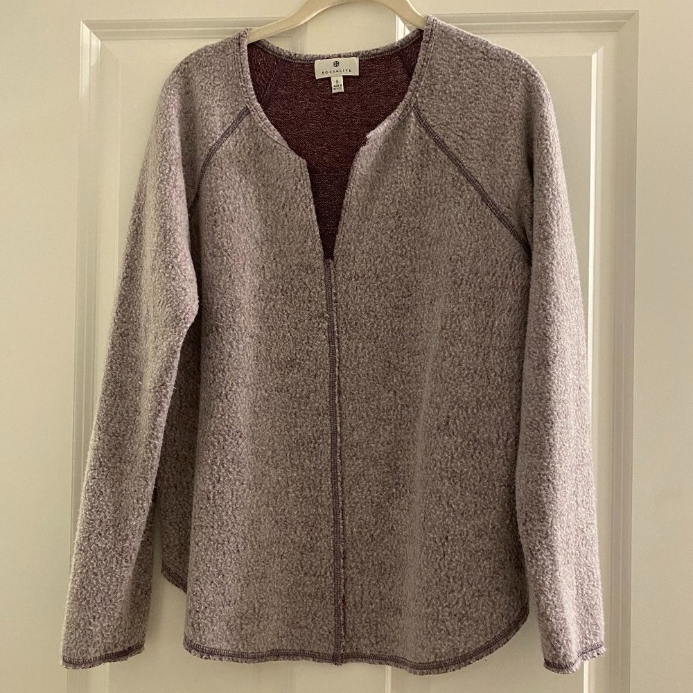 Socialite Split Neck Raglan sweater, S